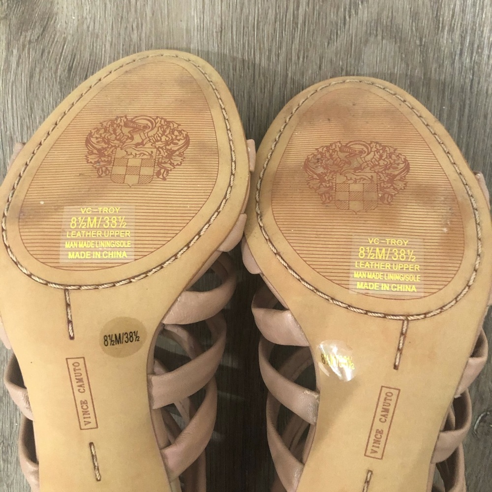 Vince Camuto nude strappy heels - Picture 5 of 5